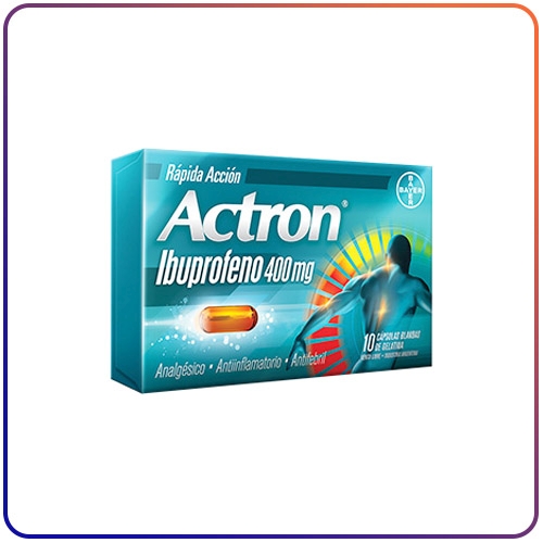 ACTRON 400 MG X 10 CÁPSULAS BLANDAS (IBUPROFENO)